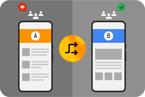Phone with different content for different audiences