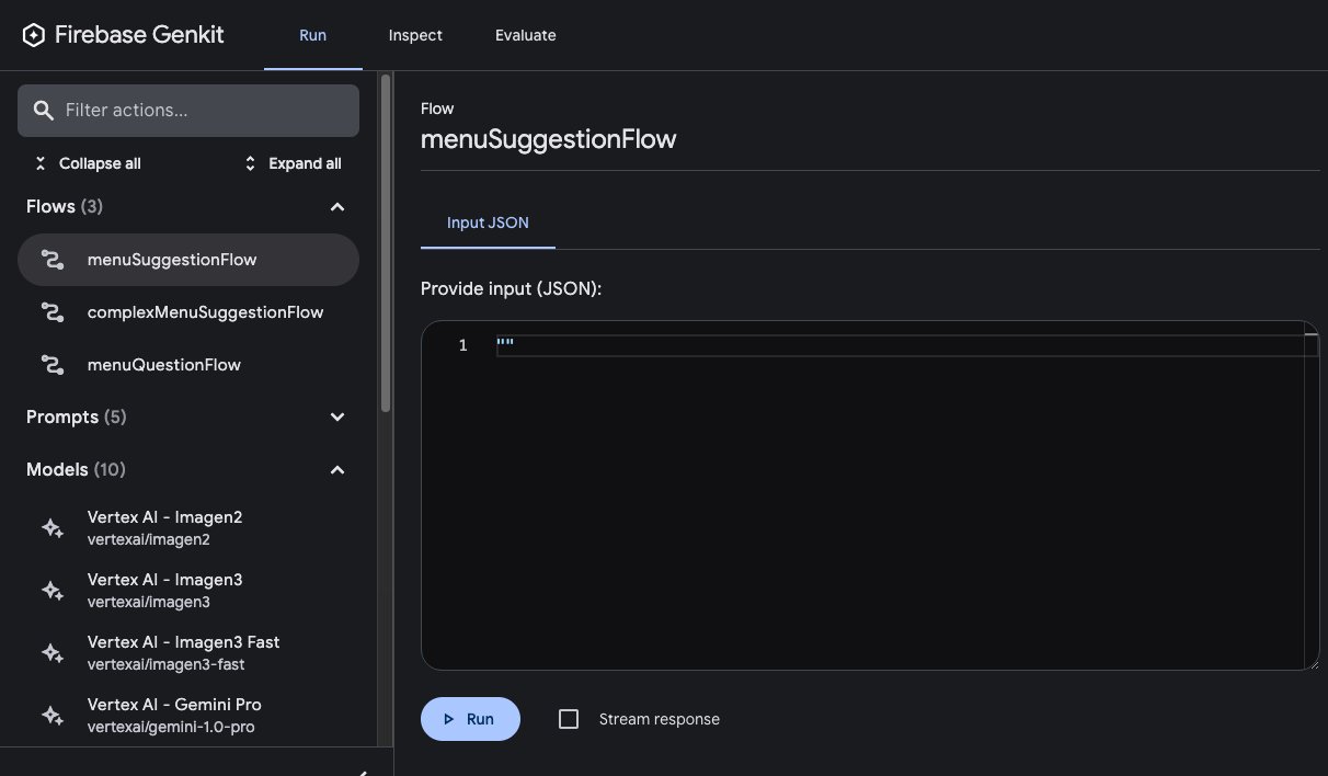 Screenshot dell&#39;esecutore Flow