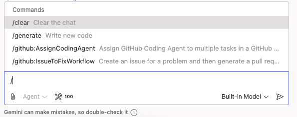 Список доступных подсказок MCP