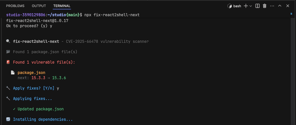 correzioni applicate